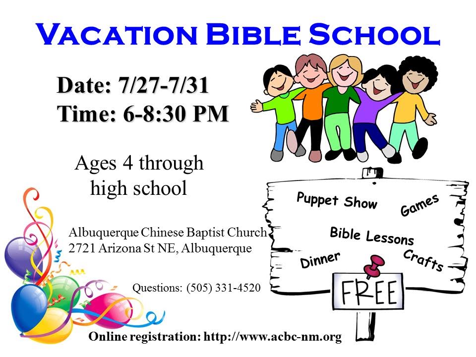 ACBC Vacation Bible School 2015 ACBC Vacation Bible School 2015
